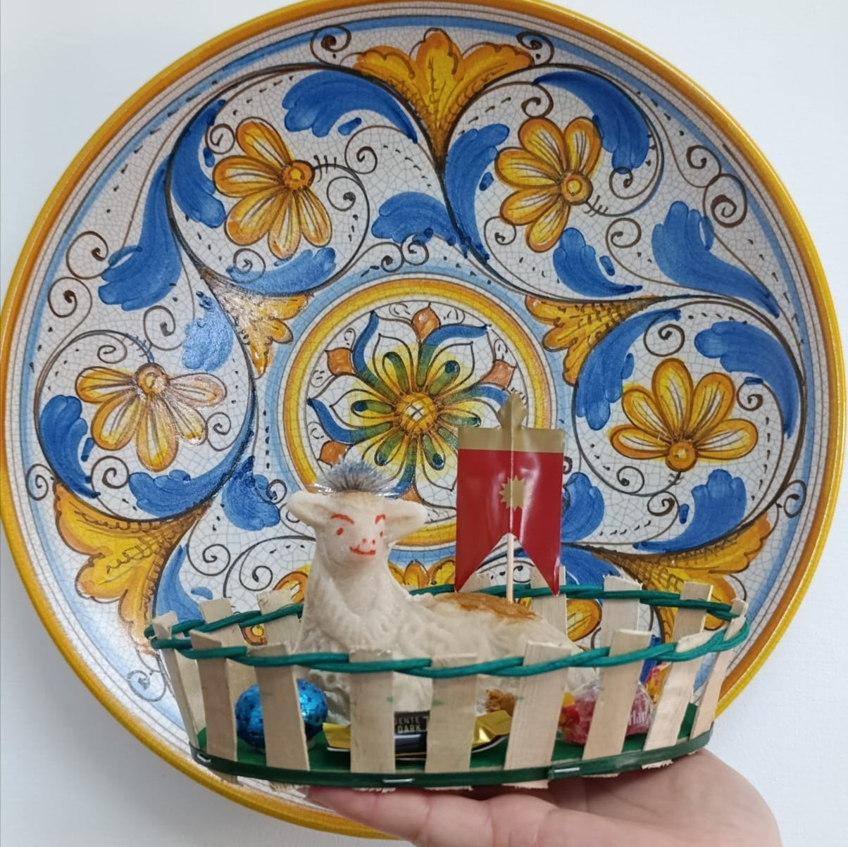 Pecorella siciliana di marzapane o Martorana - Pasta reale - Bar Nuovo Fiore di Sciacca - Cucchitella Sciacca Shop